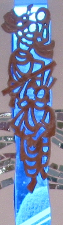 Passaggio del Mar Rosso, ceramica su vetrata