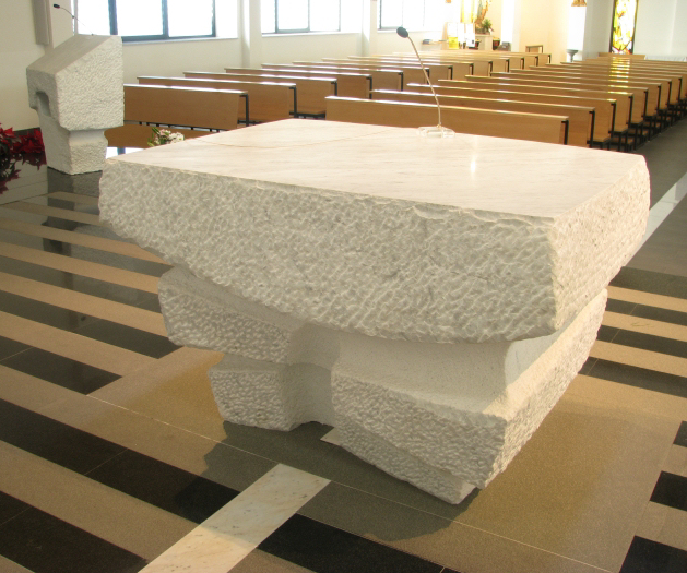 Altare in marmo Bianco Carrara