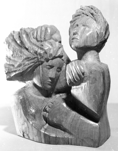 Pensieri  al vento, scultura in legno di rovere