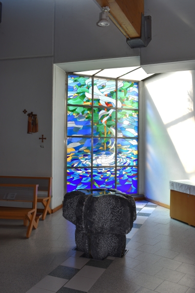 Fonte battesimale della chiesa di Santa Teresa del Bambin Gesù